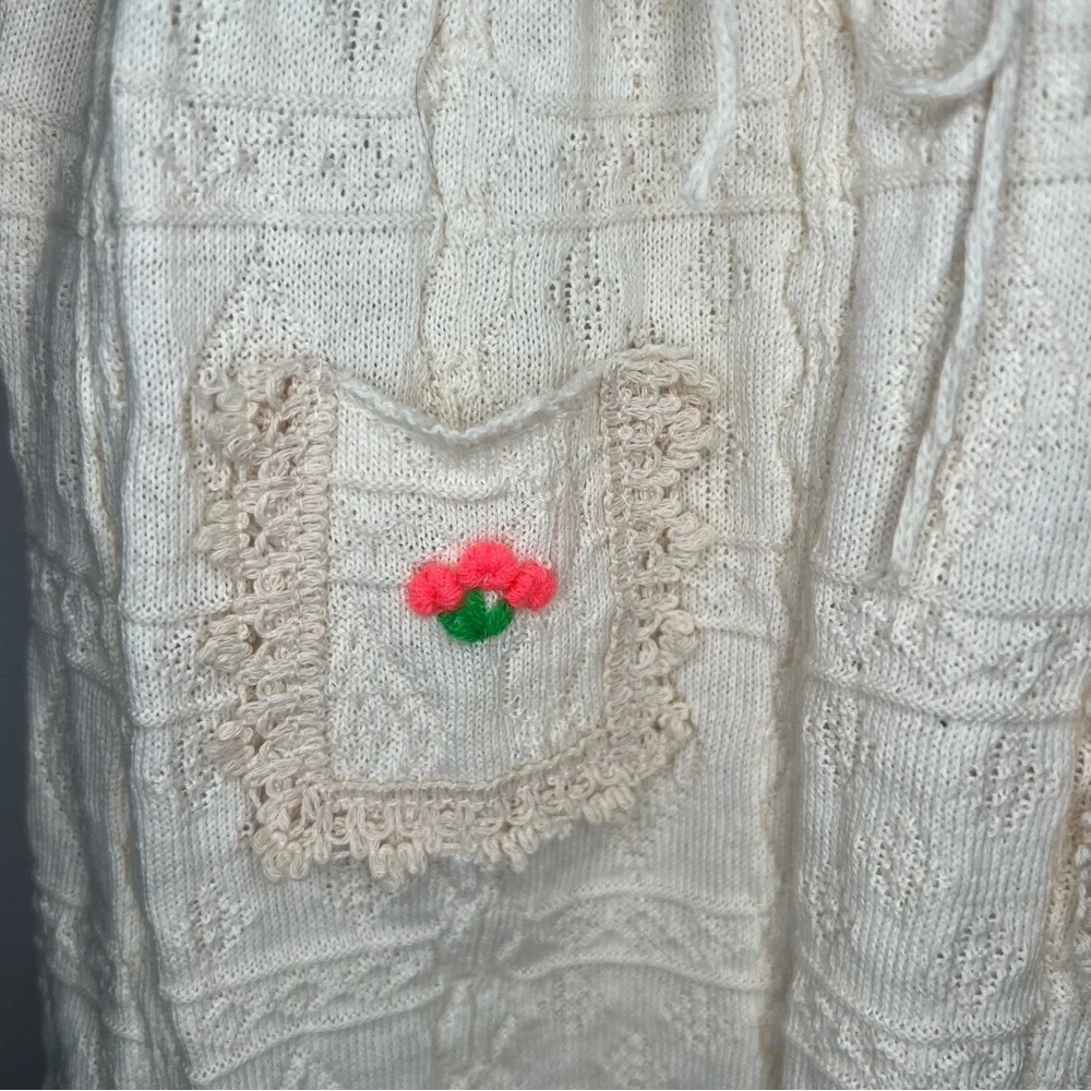 Peruvian Accent Handmade in Peru Little Girl Knit Dress Size 4.